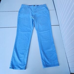Tommy Hilfiger Women Pants Size 10 Cotton Stretch Chino Light Blue